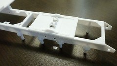 Lot of 2 Kenworth W900 Rig Semi 1/25 Truck Bare Frame Chassis Big Tractor Model