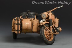 Award Winner Built Schuco Diecast 1/10 BMW R75 Motorcyle Sidecar DAK+Rebuilt