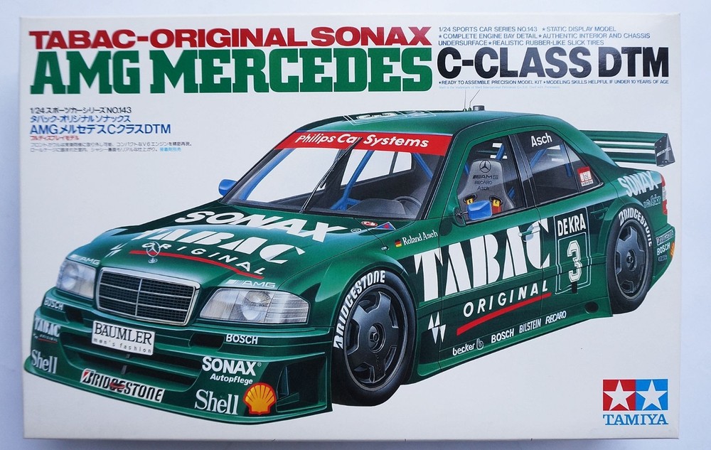 TAMIYA 1/24 AMG Mercedes C-Class DTM Tabac-original Sonax #24143 scale model kit