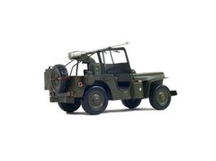 1941 Willys Overland Army Military Jeep MB Metal Model 11.5″ Automotive Decor