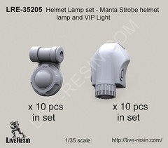Live Resin 1/35 LRE-35205 Helmet Lamp Set – Manta Strobe Helmet Lamp & VIP Light