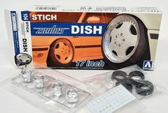 Aoshima 1/24 Stich Zauber Dish 17 Inch Benz AMG Model Wheel Set