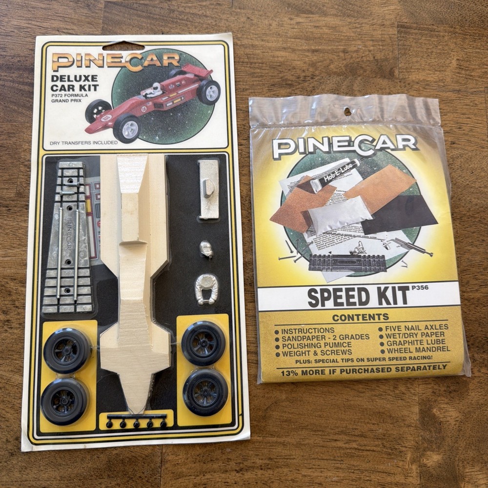 Pinecar Deluxe Car Kit Formula Grand Prix P372 + Speed Kit – ALL NEW SEALED