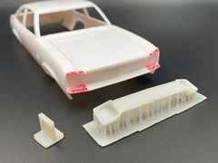 Chevy Nova SS Rally Concours 3D Printed Grille for 1:25 MPC Model Kit