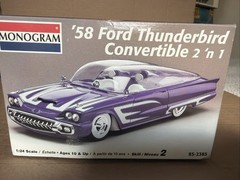 Monogram ‘58 Ford Thunderbird Convertible 2 n’ 1 #85-2385 Released in 2002 NEW