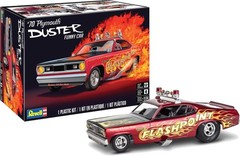 Revell 14528 ’70 Plymouth Duster Funny Car 1:24 Scale Mittel, Clear,White