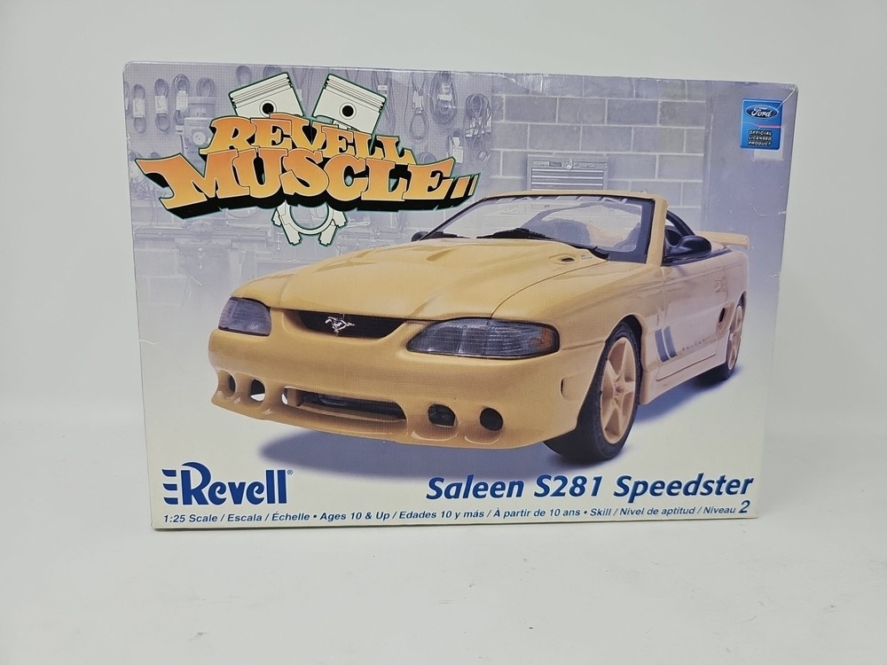 Revell Saleen S281 Speedster Mustang Muscle Ford 1/25 Scale 85-2589 Open Box
