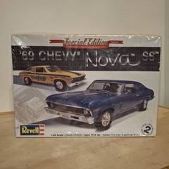 Revell 1/25 1969 Chevy Nova SS Plastic Model Kit 85-2098 Partially Together