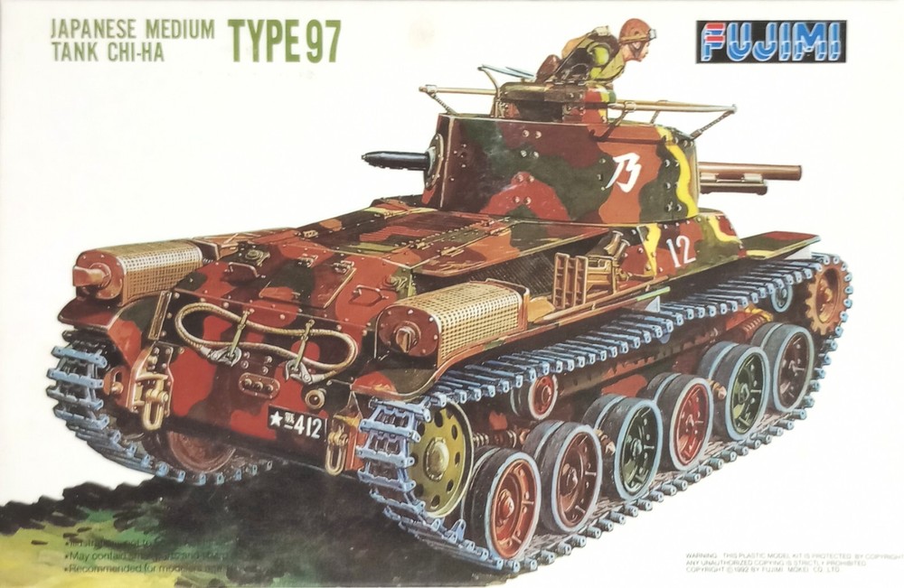 Fujimi 1/76 World Armor Series. Japanese Medium Tank Chi-Ha Type 97 (WA-22)