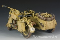 AwardWinner Built Schuco Large 1/10 Diecast BMW R75 Motorcyle Sidecar+Rebuilt
