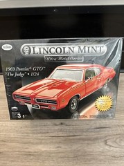 1:24 Testors Lincoln Mint Metal Model Car Kit #7120 1969 Pontiac GTO – SEALED