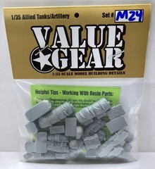 1/35 Scale US Army M24 Chaffee Stowage Set Fits any Kit – Value Gear – Resin