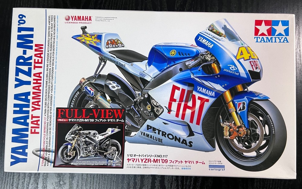 TAMIYA FIAT YAMAHA YZR-M1’09Item14117 FULL VIEW 1/12 from Japan6