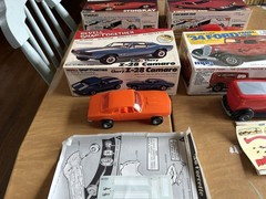 Lot Of 5 Vintage Snap Together Models In Original Boxes