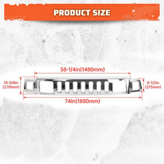 Front Grill Compatible with 2006-2010 Hummer H3 Hu1200101 15834196 Front Bumper