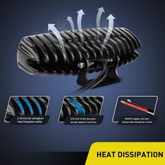 2PCS Led Pods 6 Inch 60W Spot Light Bar 3000LM Driving Fog off Road Lights 12V/2