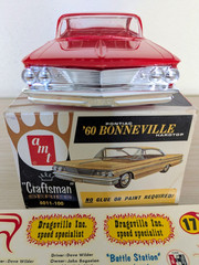 **RARE ORIGINAL VINTAGE AMT CRAFTSMAN KIT 1960 PONTIAC BONNEVILLE HT **COMPLETE!