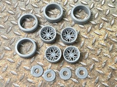 Resin 21/20 Inch: “Rohana RFG19” Model car Wheels/Tires 1/24 1/25 scale