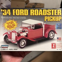 🏆Lindberg🏆1934🇺🇸Ford Roadster Pickup 3 Way Build 1/24 Model Sealed
