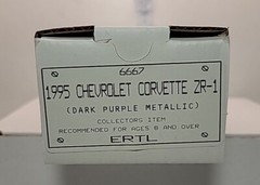 AMT ERTL 1:25 SCALE ” 1995 CHEVROLET CORVETTE ZR-1 DARK PURPLE METALLIC ” 6667