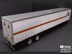 Advanced Build 1:24 Scale Reefer Semi Trailer with Sliding Suspension & Decals