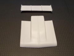 Resin Rear Spoiler & Outlaw Hood Combo for ’72*/69 Nova AMT*/Revell 1/25.