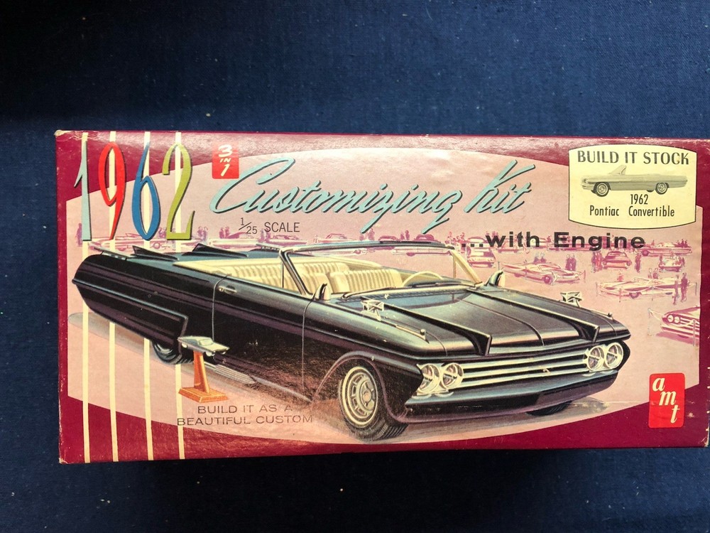 AMT 1962 Pontiac Bonneville Convertible Kit #K612 Glue Bomb 1962 Issue