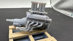 3d Printed 572 Motor With webers and velocity stacks