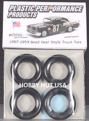 #5759G – 1957-59 Goodyear Style 7.5″ Truck Tires – PPP – 1/25 Model Kit – LQQK