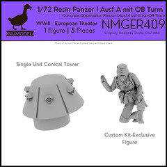 NUMODEL NMGER409 | 1/72 Resin WWII Panzer I Ausf A mit cone OB Turm Light Tank