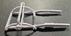 GASSER A/FX DRAG RACING FRONT FRAME AND SUSPENSION 3D PRINTED 1/25 – 1/24 SCALE
