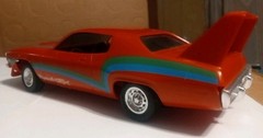 Built 74 Plymouth GTX 440 6 Pak Road Runner 1/25 Scale Model Mopar Muscle Car