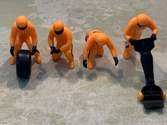 Formula racing mclaren #4 jw/4 pitmen 1/43 scale new RARE BY BURAGO