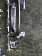AMT 56 ford scale 1:25 Grill Front Bumper Head lights STK T80