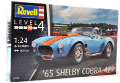 Revell 1965 Shelby Cobra 427 1/24 Scale Plastic Model Car Kit 07708