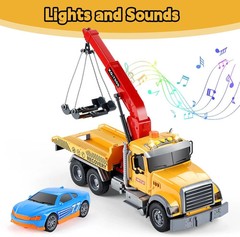 SASBSC Tow Truck Toys for 3 4 5 6 7 Year Old Boys Big Construction Toy for…