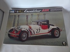 Vintage IMAI Excalibur SSK 1/12 Scale GT Series Model Kit 1-3317-1498 Motorized