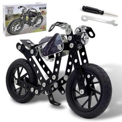 Metal Motorcycle Model Kit – 117 Pcs STEM Building Toys for Ages 8-16, DIY Assem