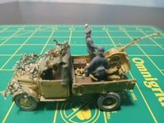 Africa Corps 1/72 1/87 ? Army Tank Trucks Built Model WW II German Tan Tracked