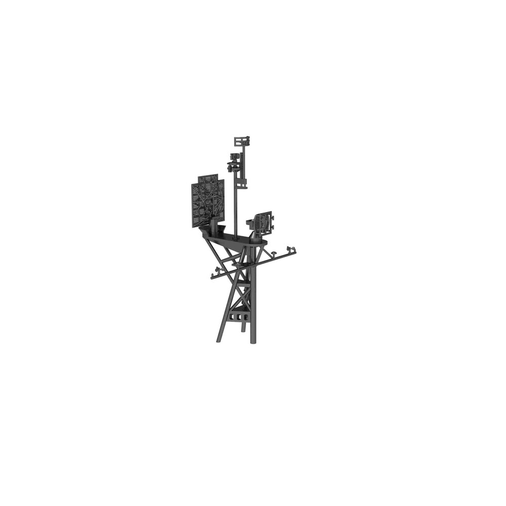 3D Printed 1/350/700 USS Essex (CV-9) Aircraft Carrier Mast Unpainted