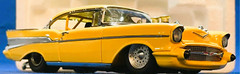 57 Chevy55Chevrolet1957Race Car1:24Dragster1955Built12Metal Model18Carousel YL