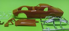 1970 Corvette LT-1 ZR-1 Amt 1/25 Body Glass Windshield Hood Tail Lights Bumpers