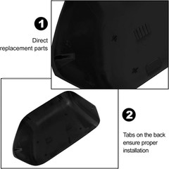 Glossy Black Directly Replacement Mirror Caps Cover Trim Replace for 2017-2023 2