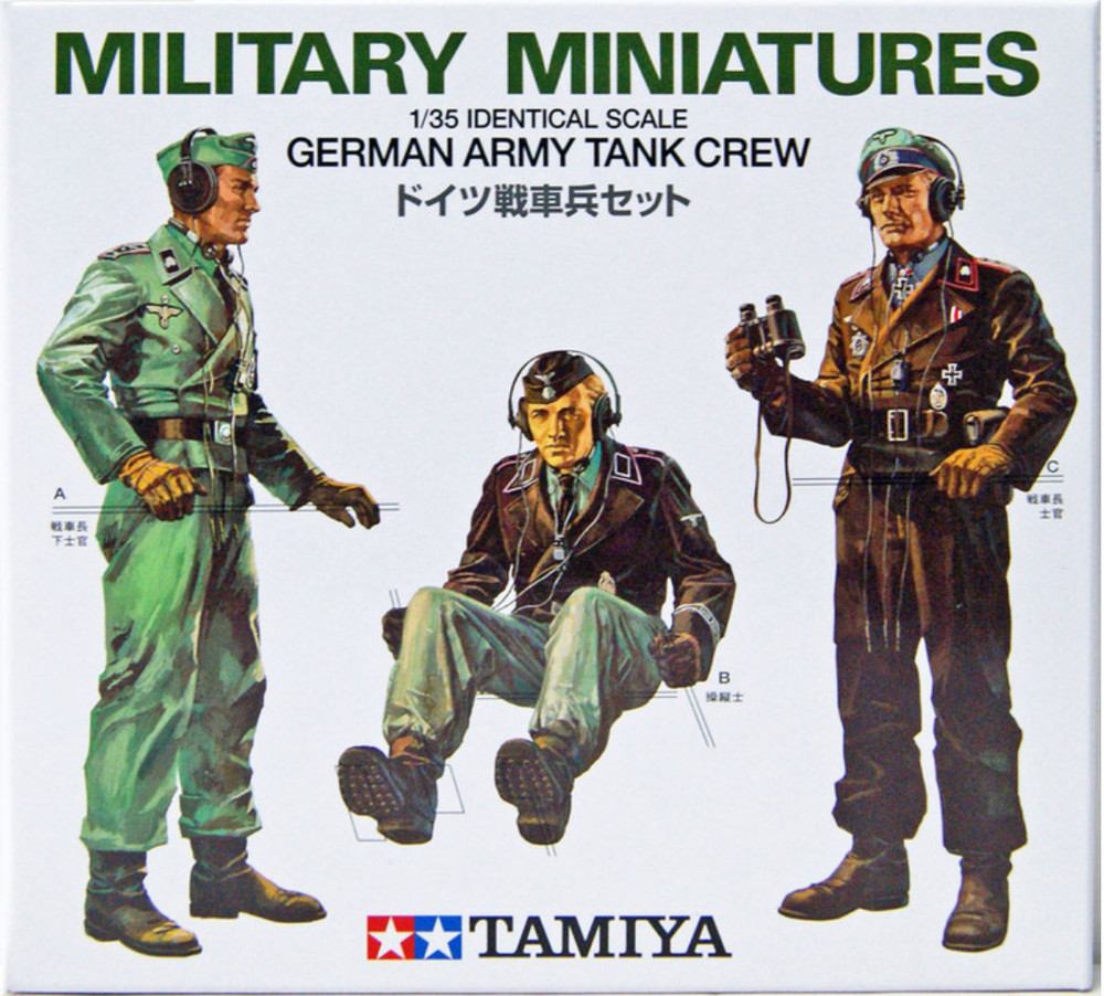 TAMIYA MINIATURES GERMAN ARMY TANK CREW SCALE 1:35 NIB