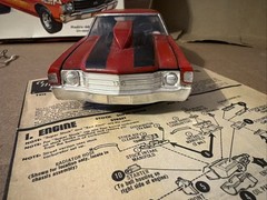 RARE 1970`S AMT BOB HAMILTON`S “RED ALERT” DRAG CHEVELLE SS 1/25 Built Missing