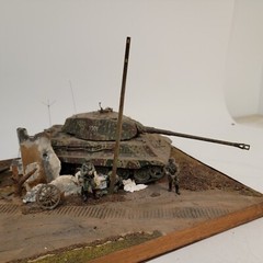 1/35 WWII German Tanks France Time Out Soldiers Museum Quality Diorama Built