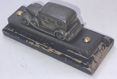 Metal 1932 Chevrolet BA Confederate Sedan Promo Desk Display 1/56 on Wood Base