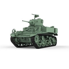 SSMODEL SS72505 1/72 25mm Military Model Kit US M3A1 Stuart Light Tank