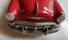 1953 Chevrolet BEL-AIR Convertible Dealer Promo Car Model Bank Target Red