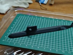 3D 1/700 Chinese Navy Type 093 nuclear submarine Unpainted /Waterline/14cm